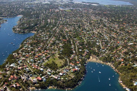 Aerial Image of GREAT TURRIELL BAY AND YOWIE BAY