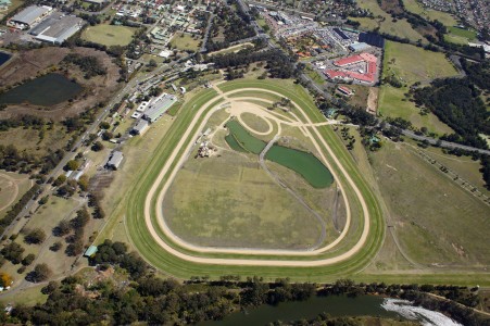 Aerial Image of WARWICK FARM RACECOURSE, NSW