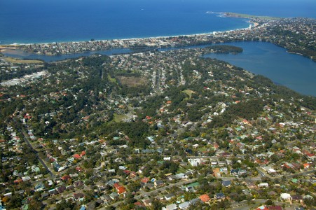 Aerial Image of NARRABEEN LAKES FROM ELANORA HEIGHTS