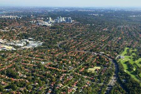 Aerial Image of CHATSWOOD FROM ROSEVILLE