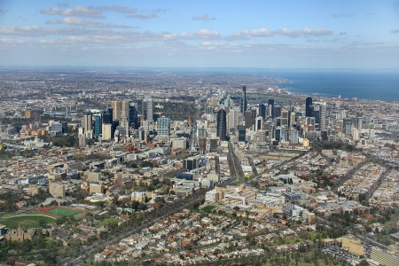Aerial Image of SOUTH OVER MELBOURNE