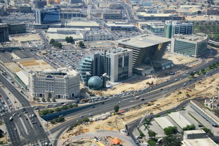 Aerial Image of AL GARHOUD ROAD, DUBAI