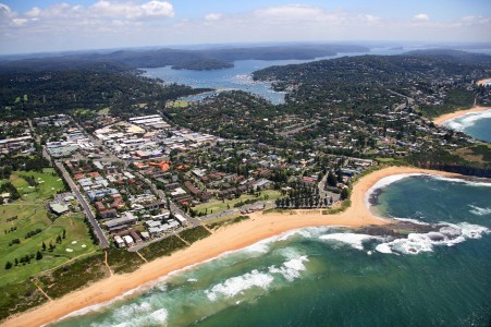 Aerial Image of MONA VALE AND PITTWATER, NSW