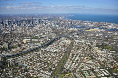 Aerial Image of KENSINGTON TO NORTH MELBOURNE