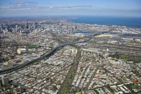 Aerial Image of KENSINGTON TO NORTH MELBOURNE