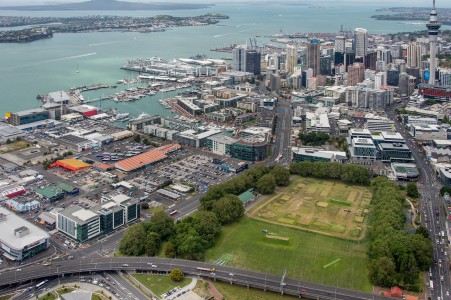 Aerial Image of ST MARY'S BAY LOOKING SOUTH EAST TO AUCKLAND CBD