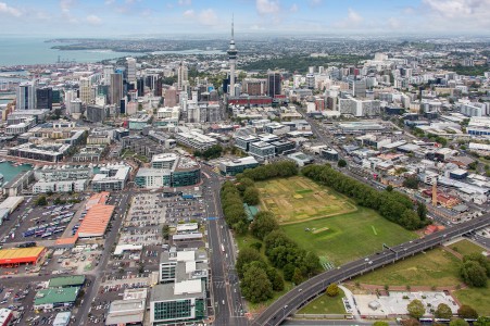 Aerial Image of ST MARY'S BAY LOOKING SOUTH TO AUCKLAND CBD