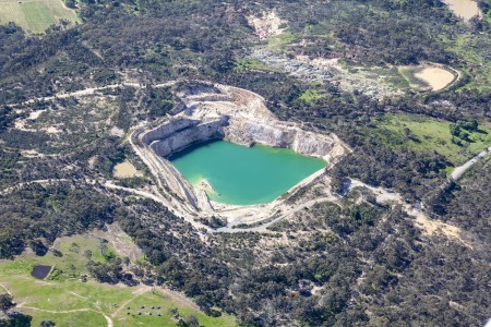 Aerial Image of OPEN CUT MINE, HEATHCOTE.