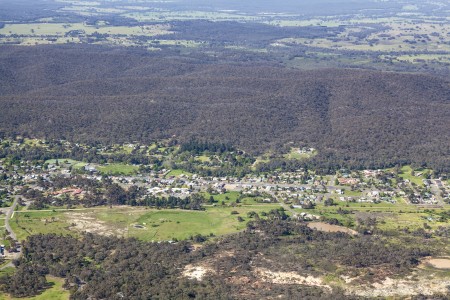 Aerial Image of HEATHCOTE WINE REGION IN VICTORIA.