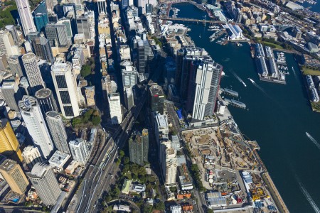 Aerial Image of HICKSON ROAD, MILLERS POINT
