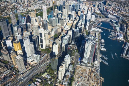 Aerial Image of HICKSON ROAD, MILLERS POINT