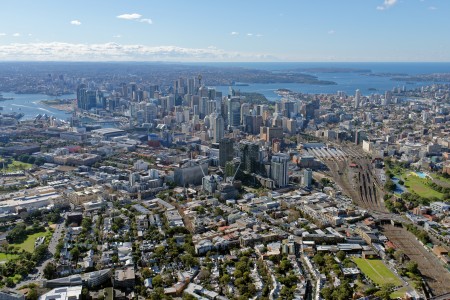 Aerial Image of CHIPPENDALE LOOKING NORTH-EAST