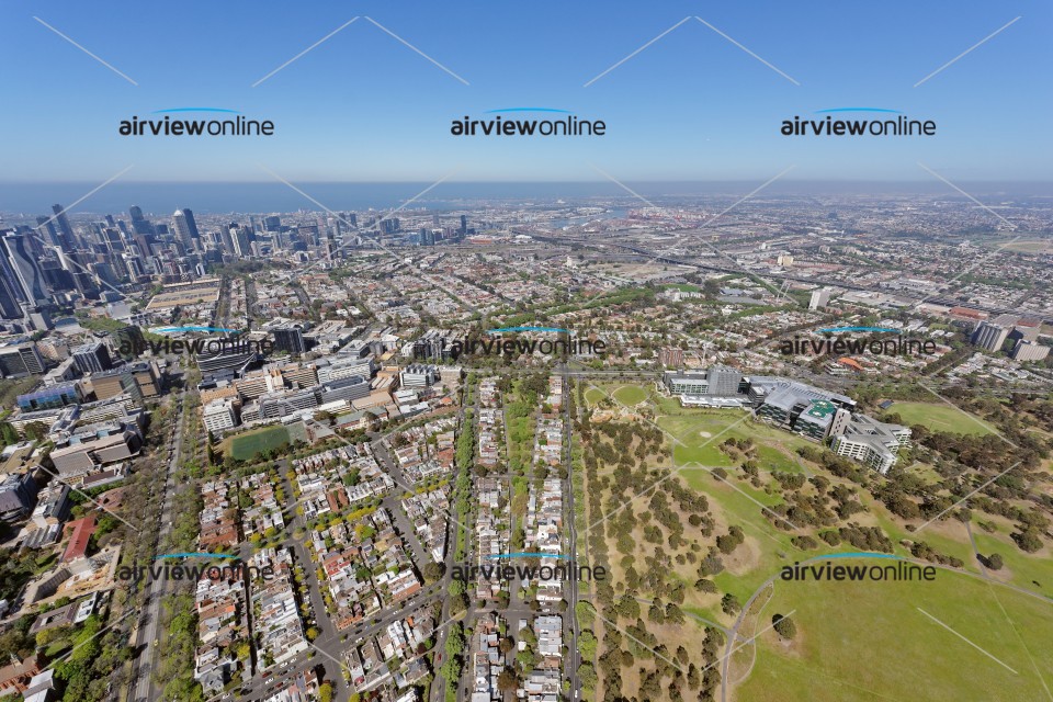 Aerial Image of Parkville Looking South-West