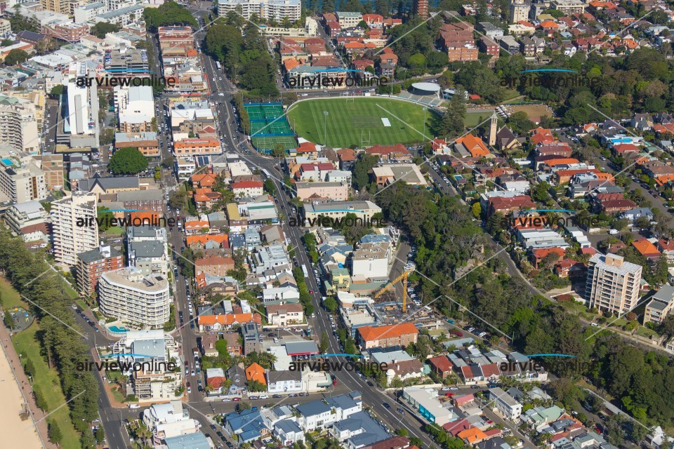 Aerial Image of Pittwater Road, Manly