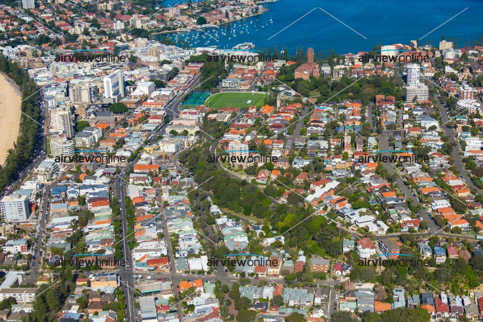 Aerial Image of Raglan Street And Kangaroo Street, Manly