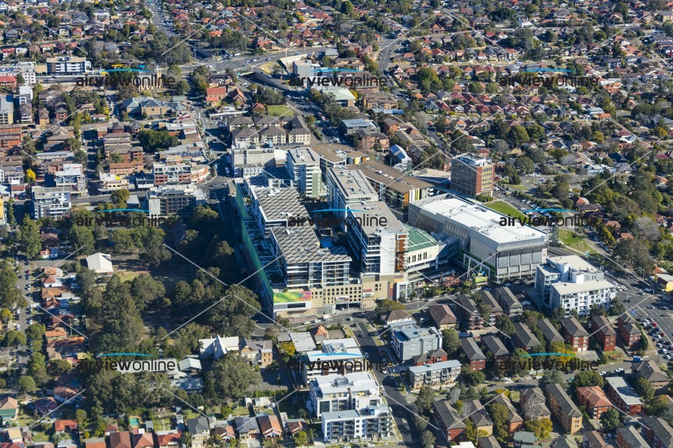 Aerial Photography Top Ryde Shopping Centre Airview Online