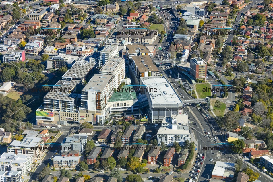 Aerial Photography Top Ryde Shopping Centre - Airview Online