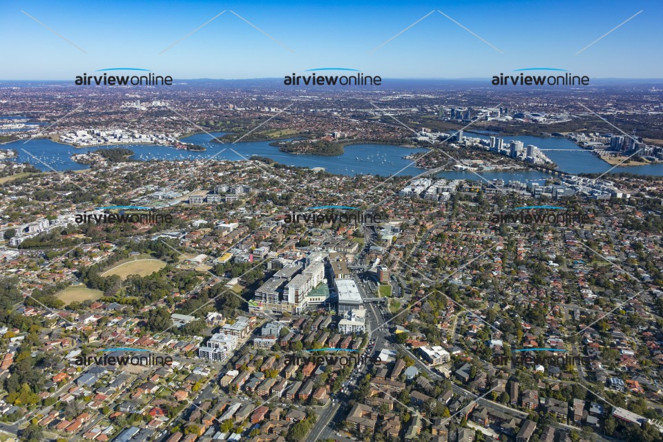 Aerial Photography Top Ryde Shopping Centre Airview Online