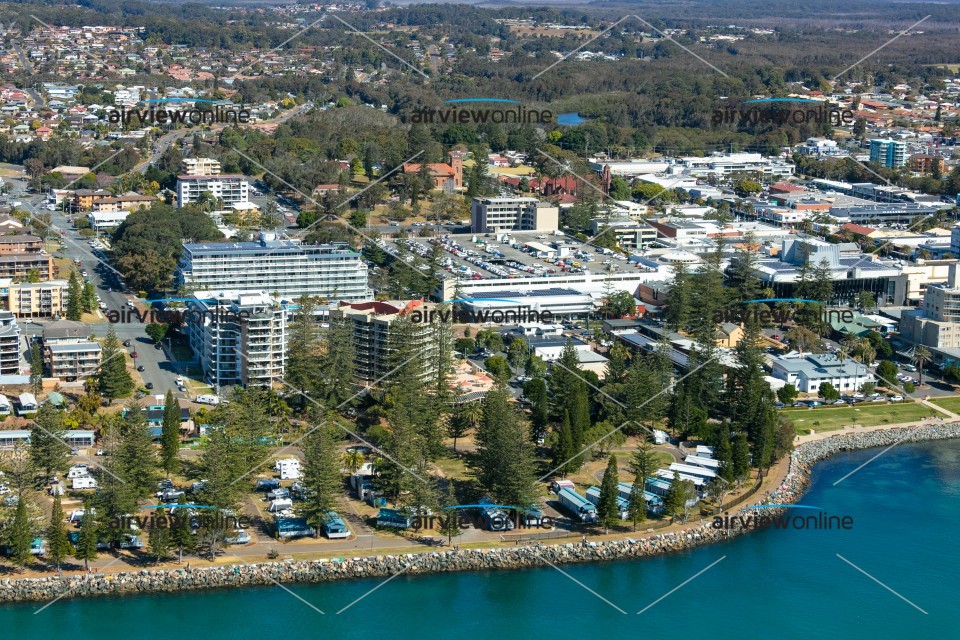 Aerial Photography Port Macquarie Breakwall Holiday Park Airview Online