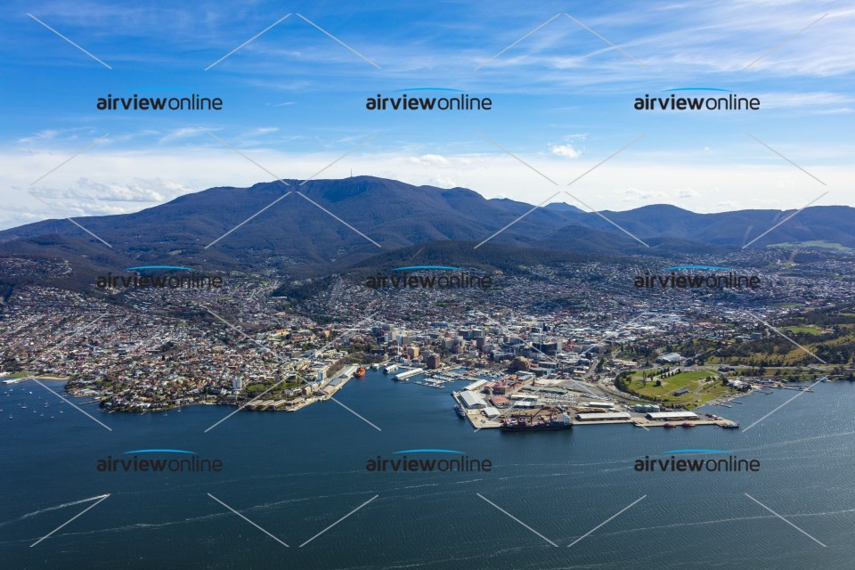 Aerial Photography Hobart CBD Airview Online
