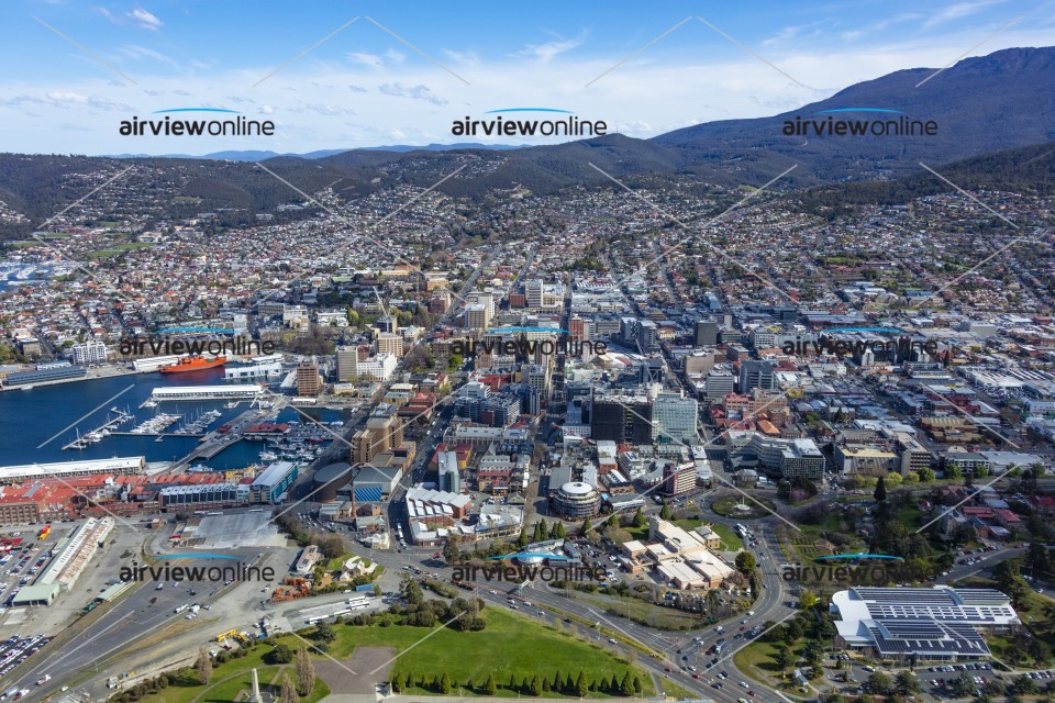 Aerial Photography Hobart CBD Airview Online