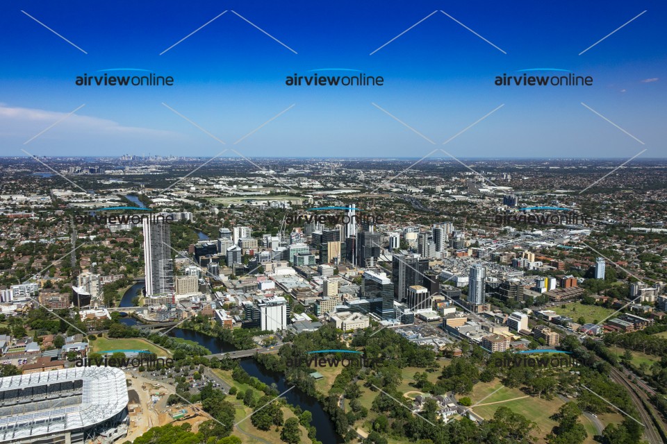 Aerial Photography Parramatta CBD - Airview Online