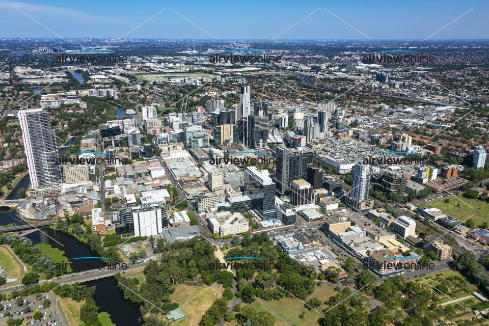 Aerial Photography Parramatta CBD - Airview Online