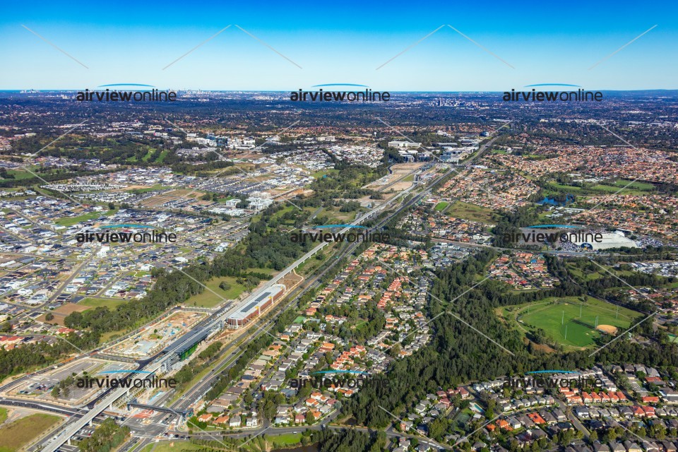 Aerial Photography Kellyville Station Airview Online