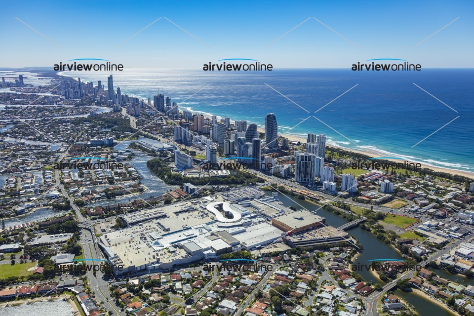 Aerial Photography Pacific Fair Shopping Centre, Broadbeach - Airview ...