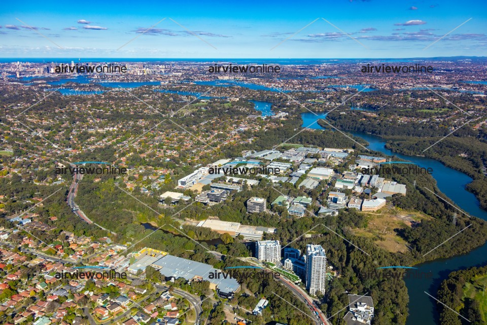 Aerial Photography Lane Cove West - Airview Online