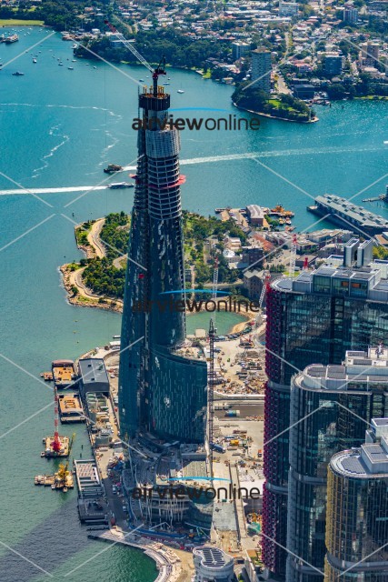 Aerial Image of Barangaroo and Crown Development