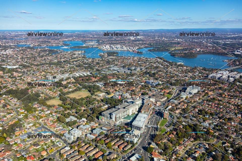 Aerial Photography Top Ryde Shopping Centre Airview Online