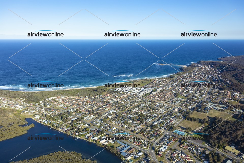Aerial Image of Swansea Heads to Caves Beach