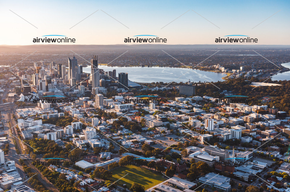 Aerial Photography West Perth Sunrise - Airview Online
