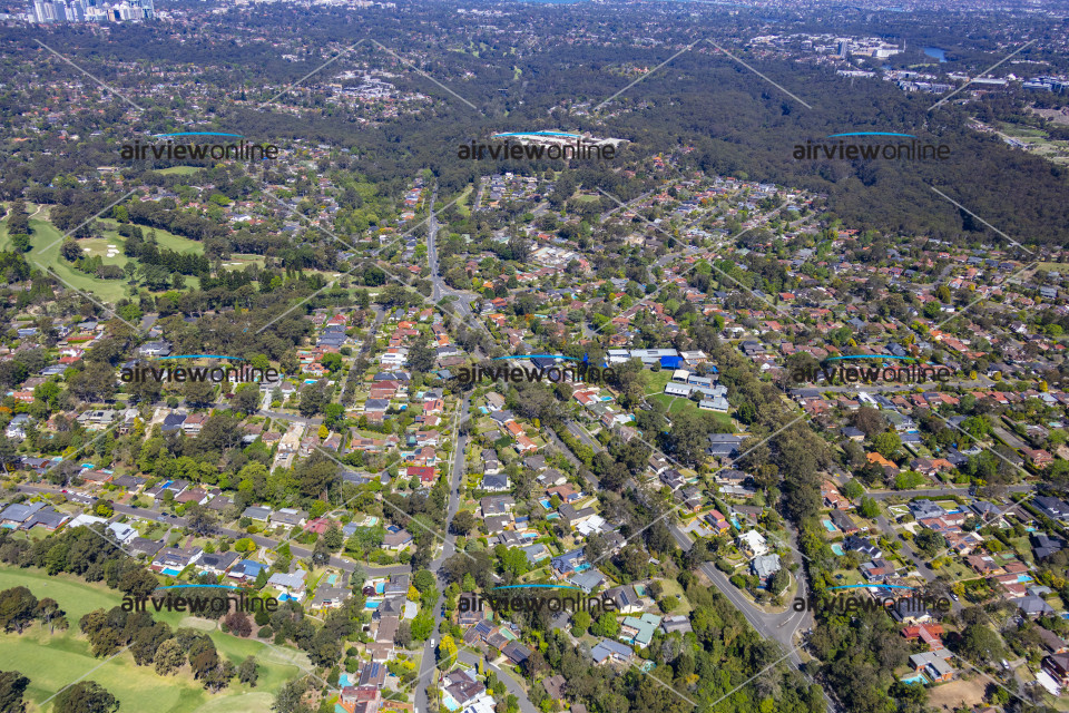 Aerial Image of West Lindfield and West Killara 