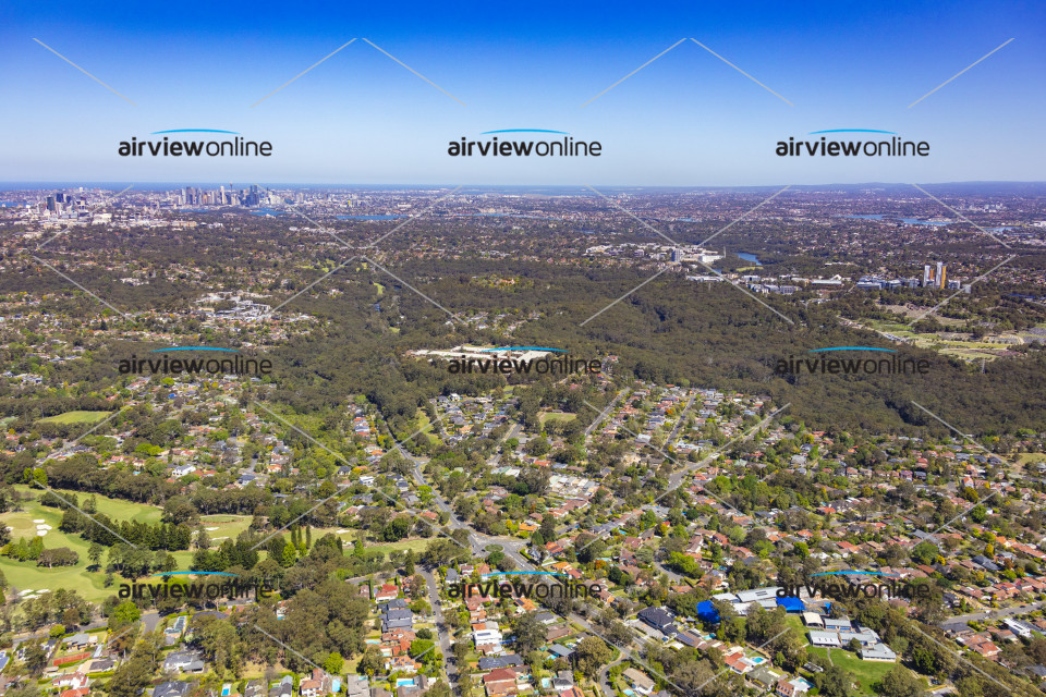 Aerial Image of West Lindfield and West Killara 