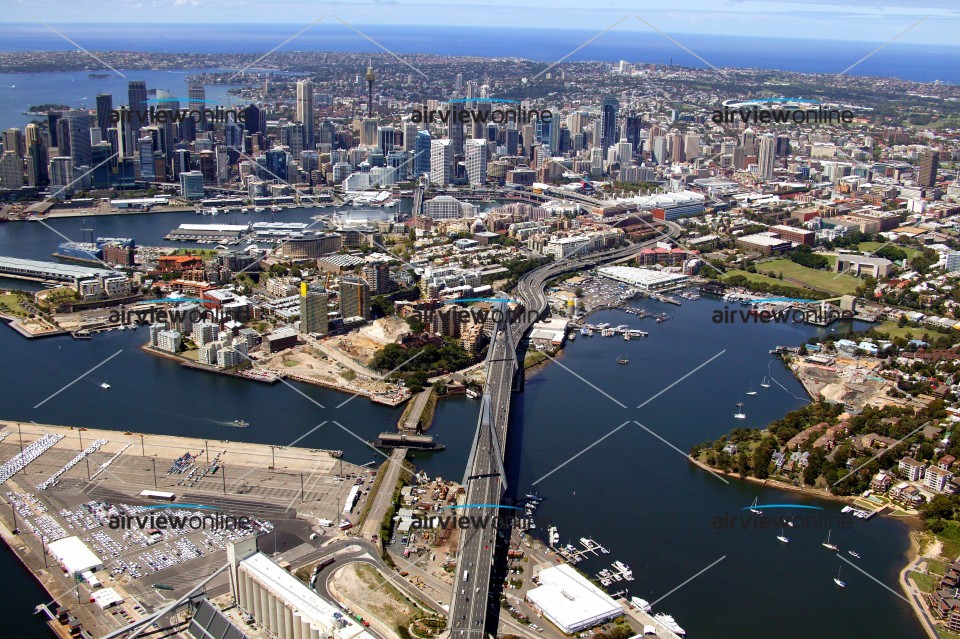 Aerial Photography Glebe Island Airview Online