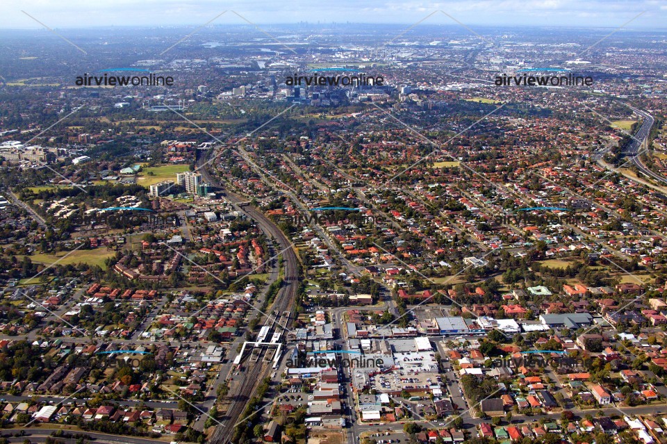 Aerial Photography Wentworthville to Sydney CBD - Airview Online