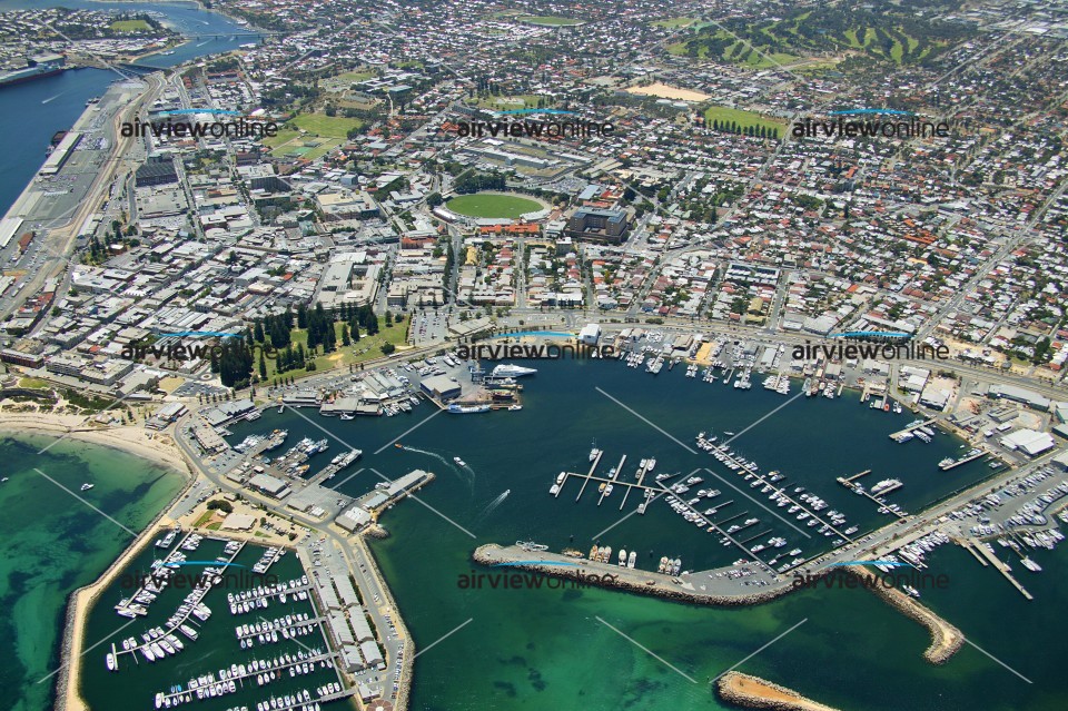 Aerial Photography Fremantle Fishing Boat Harbour Airview Online