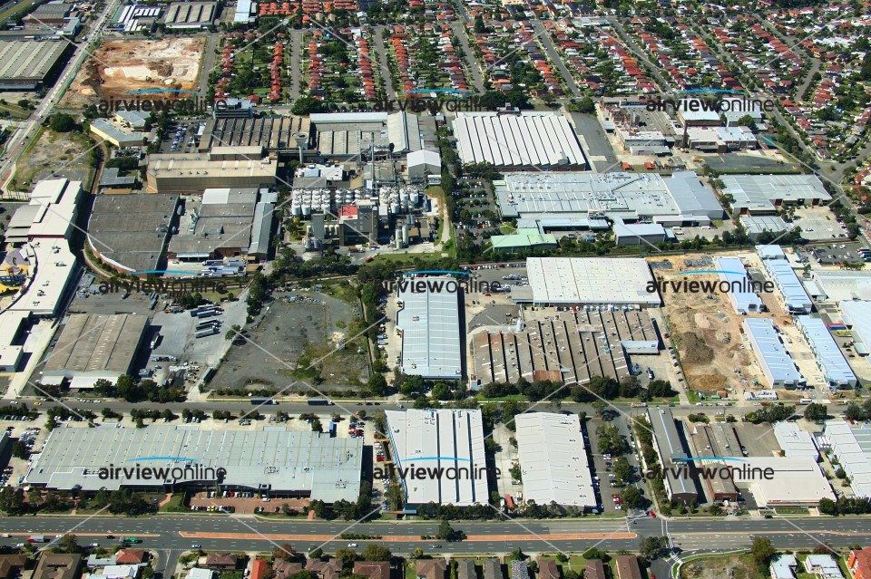 Aerial Image of Industrial Buildings in Auburn and Lidcombe