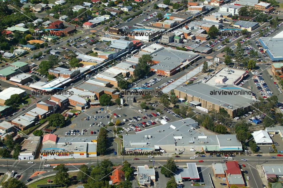 Aerial Photography Cessnock CBD - Airview Online