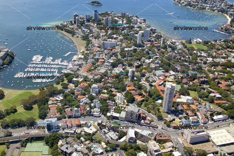 Aerial Image of Edgecliff to the North Shore