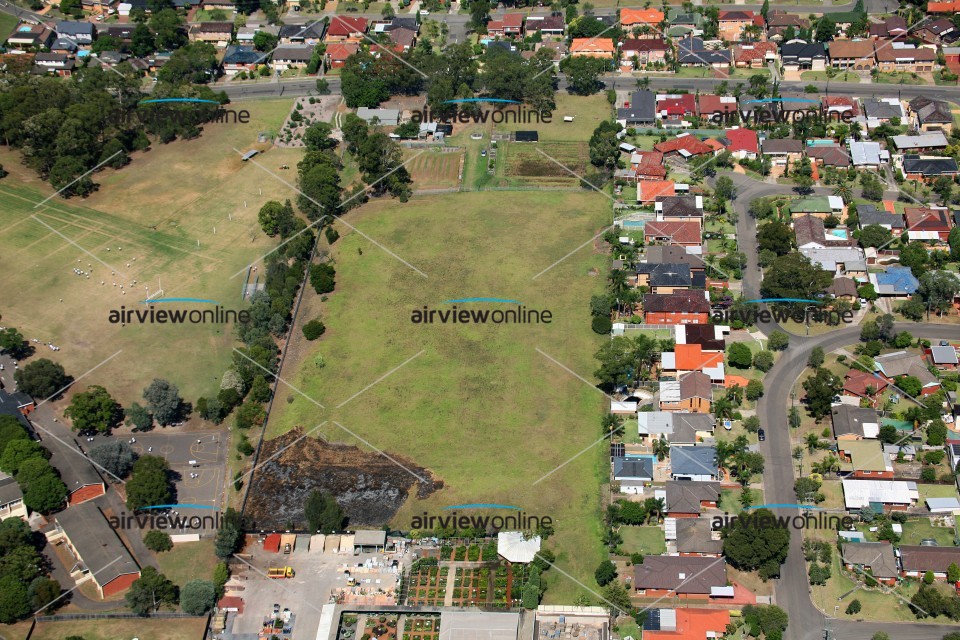 Aerial Photography Bass High School, Bass Hill. Airview Online