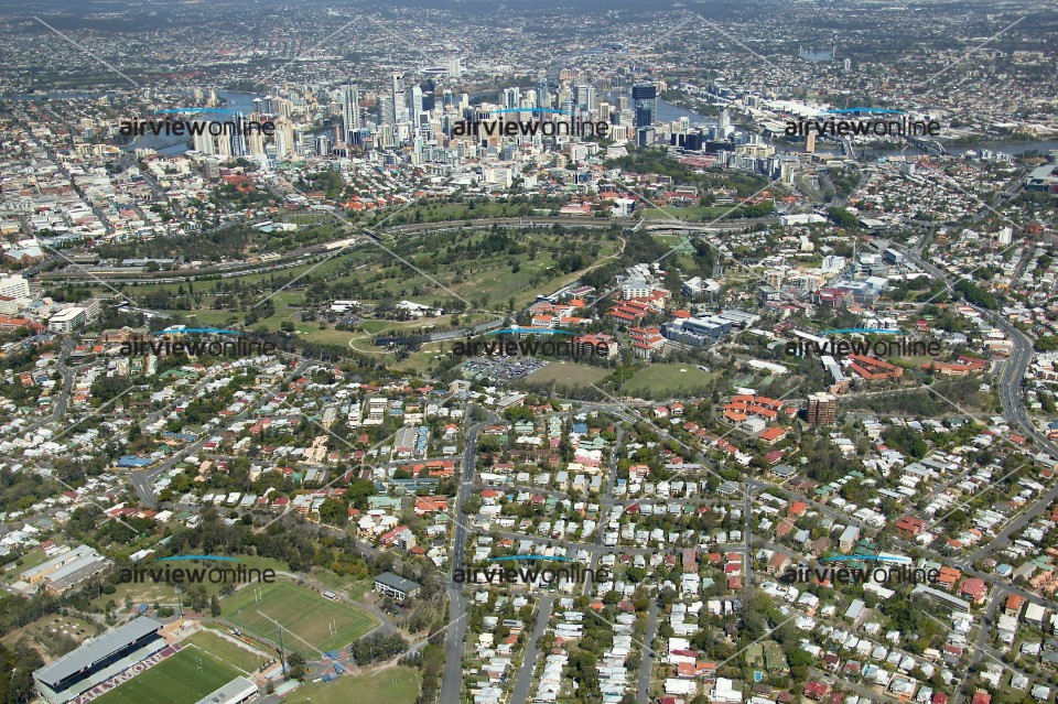 Aerial Photography Kelvin Grove to Brisbane City Airview Online