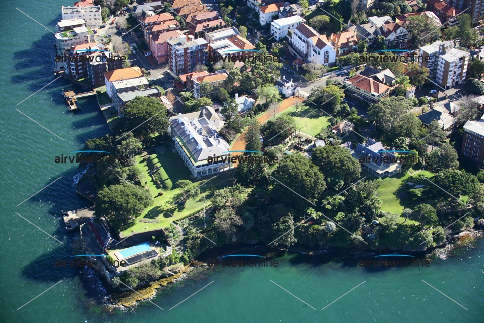 Aerial Photography Kirribilli House and Admiralty House Airview Online