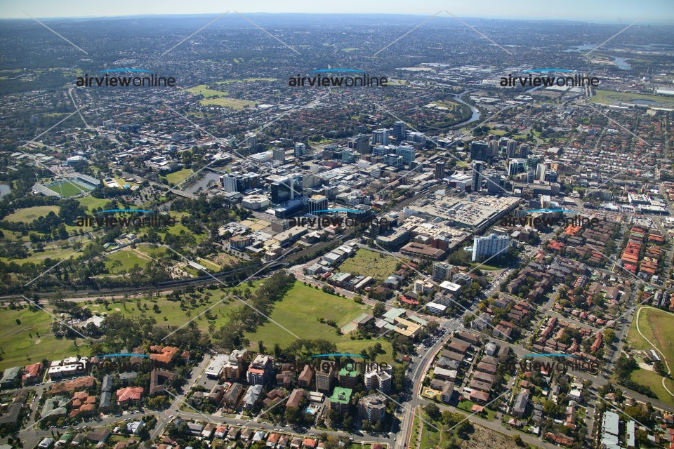 Aerial Photography Mays Hill and Parramatta - Airview Online