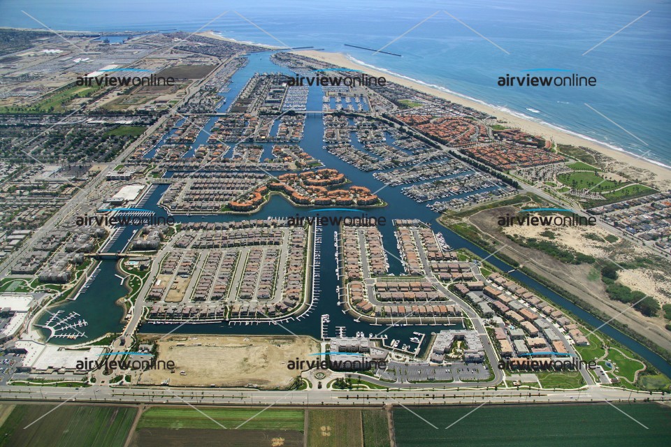 Aerial Photography Channel Islands Harbor Oxnard California Airview