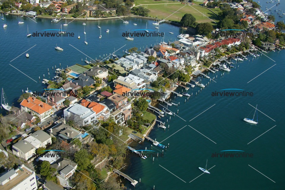 Aerial Photography Birchgrove waterfront homes Airview Online
