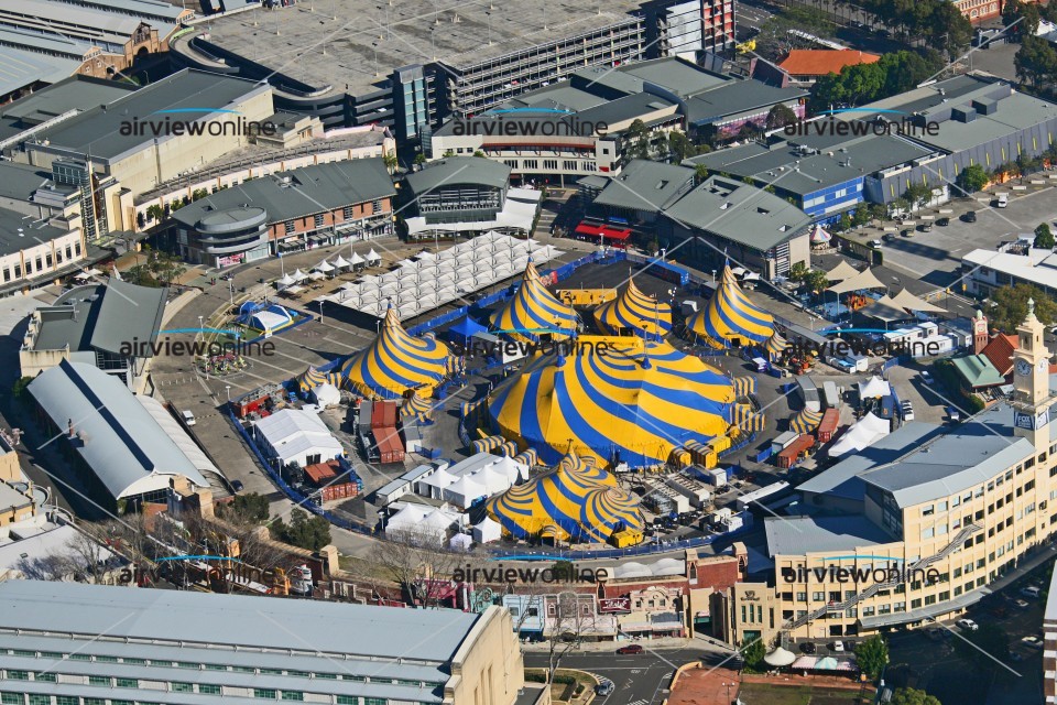 Aerial Photography Cirque du Soleil, Sydney Airview Online