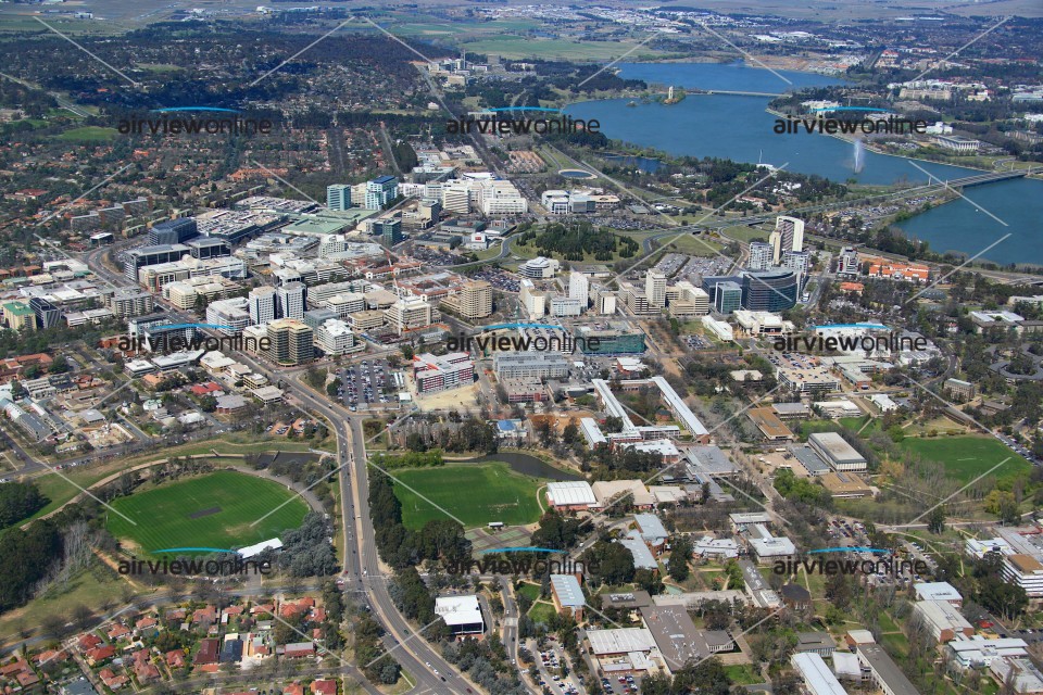 Aerial Photography Canberra City, ACT, Australia Airview Online